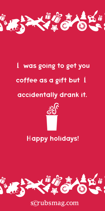 8 hilarious last-minute holiday cards for nurses | Scrubs - The Leading