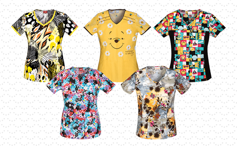 5 More Printed Summer Scrubs Tops For Summer 2014 Scrubs The
