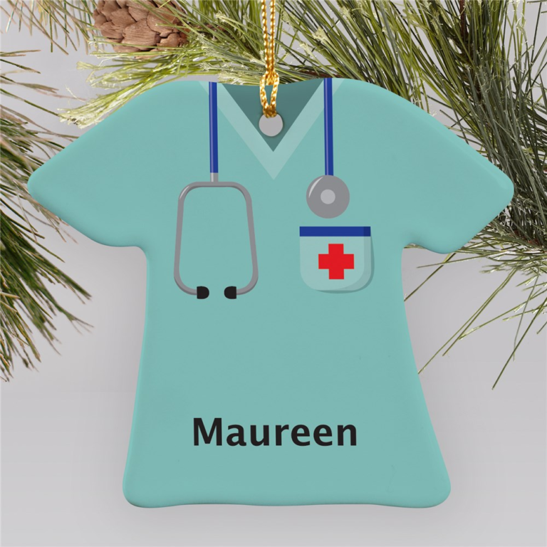 Personalized Ceramic Nurse Ornament