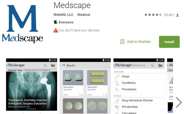 Medscape app