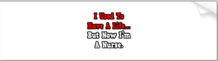 nursing bumper sticker