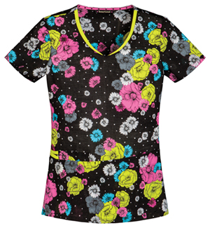 V-Neck Top in Flower Me With Love