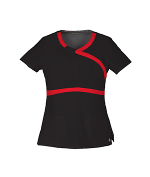 black-and-red-scrubs-top