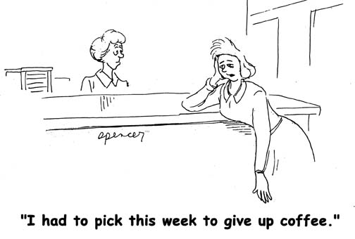 Nurse Cartoons – Giving Up The Caffeine Scrubs The Leading