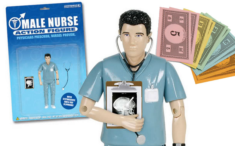 male nurse action figure