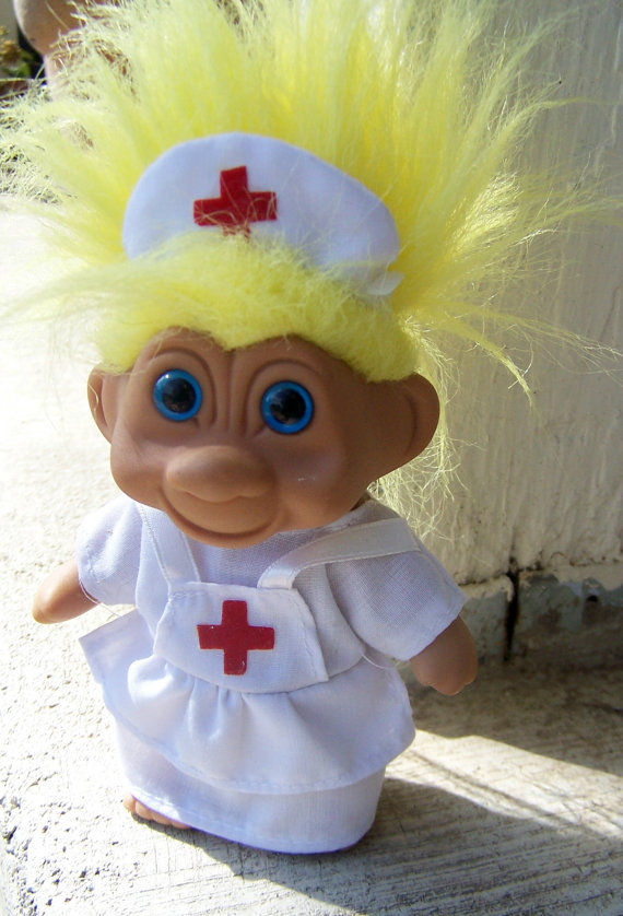 nurse troll doll